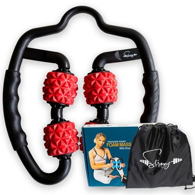 Muscle Roller for Muscles Deep Tissue/w Drawstring Gym Bag | Cellulite Remove...