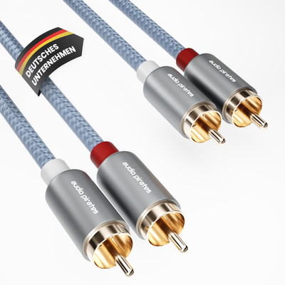 audio pirates Cinch / RCA Kabel PERFORMANCE COLLECTION      Metall Gehäuse 24K v