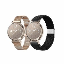 Garmin Lily 2 Smart Watch Band, 14mm Mesh Stainless Steel  Nylon Strap
