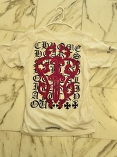 Size M  Chrome Hearts White purple Dagger Eye chart Short Sleeve T-Shirt