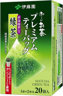 ITO EN Oi Ocha Premium Japanische Grünteebeutel mit Uji Matcha 100 Teebeuteln