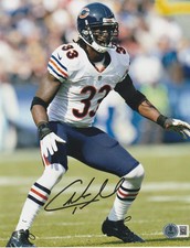 CHARLES TILLMAN CHICAGO BEARS  BECKETT AUTHENTICATED ACTION SIGNED 8x10