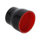 3" to 2.5'' Straight Reducer Silicone Turbo Hose Coupler Black-red 76mm - 63mm