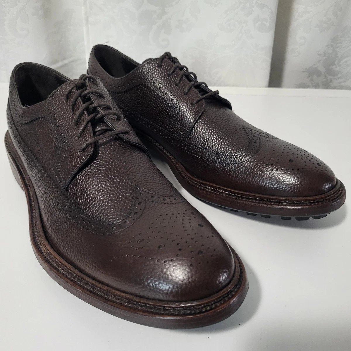 Brooks Brothers Wingtip Oxford Brown Leather Men\'s Dress Shoes Sz.10.5 Vtg Brooks Brothers Devon England Wingtip Brown Leather 11.5 main image 4