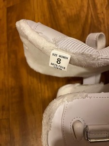 Everest lake placid ice skates size 8 womens all white and grey