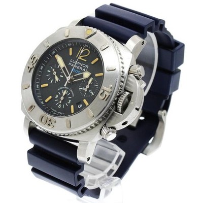 Officine Panerai Submersible Chrono 1000 PAM00187 47mm SS Automatic Watch #C1598