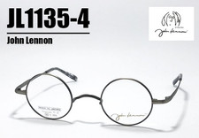 John Lennon Round Eyewear Glasses Frame JL1135 c.4 Matte Silver 40 24-143 w/Case
