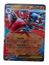 Mega Lucario ex 077/132 Double Rare Pokemon Me01: Mega Evolution Holo 