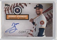 2019 Topps Brooklyn Collection Auto /75 George Springer #BCA-GS Auto fm0