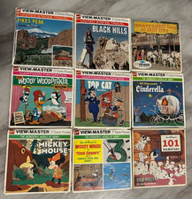 Vintage VIEW MASTER Lot - 27 Reels -9 Packets  Booklets -DISNEY  Others
