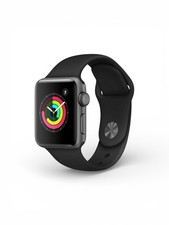 Apple Watch Series 3 38mm Space Gray Aluminum GPS Sport Band Smart Watch