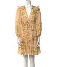 Zimmermann  US 6 Amelie Corset Dress | Floral Romantic Feminine Linen Mini $795