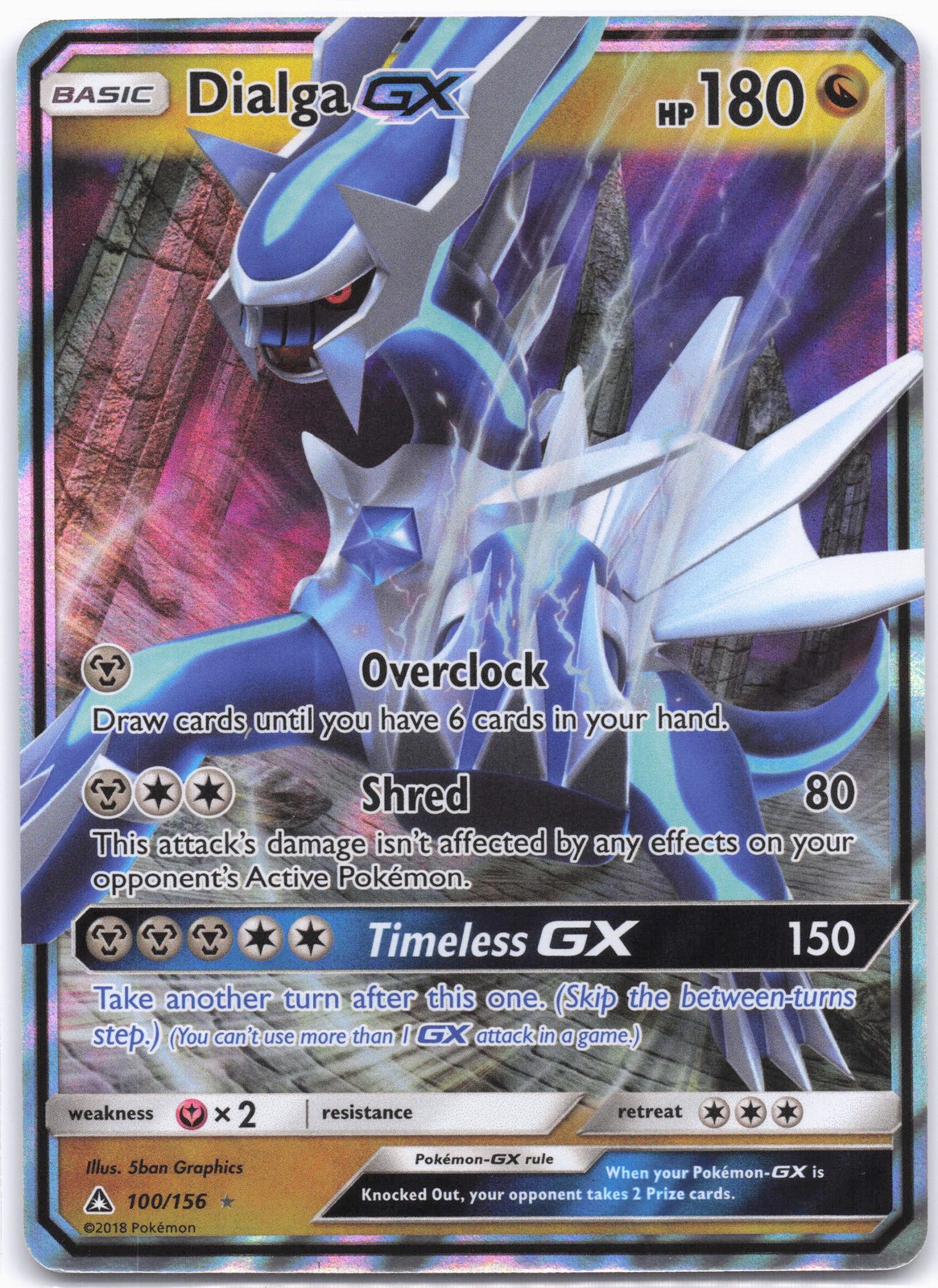 SM - Ultra Prism #100/156 Dialga GX