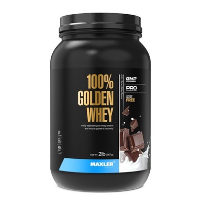 Maxler 100% Golden Whey Protein - 22g of Protein per Serving - Whey Protein Powd