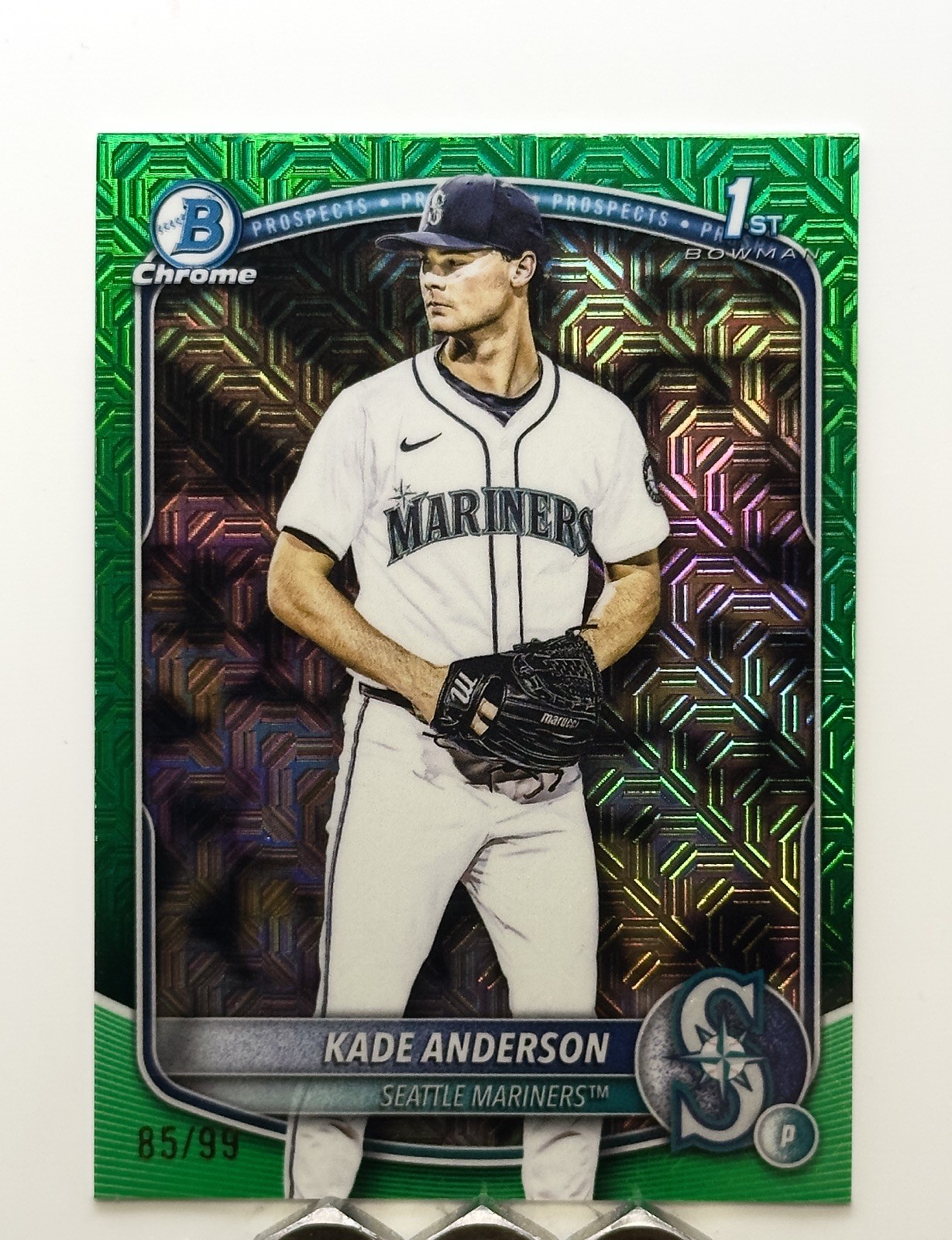 2025 Bowman Draft Chrome - Kade Anderson Green Mojo Refractor 85/99 #BDC-3