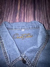 Vintage Made In USA C'est Toi brand denim jacket in a size XL