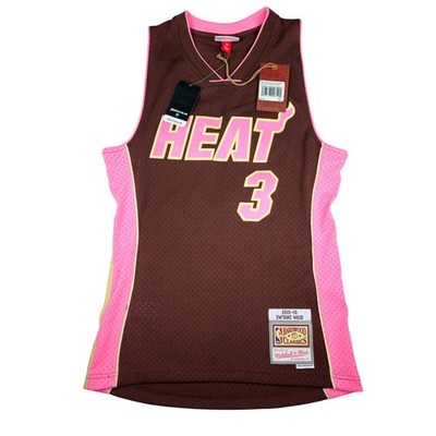 Mitchell & Ness Miami Heat Dwyane Wade 2005-06 Brown Sugar Bacon Jersey Small