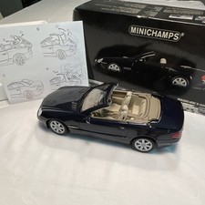 MINICHAMPS 1:18 Mercedes-Benz SL-Class 2001 Diecast Blue Opening Doors