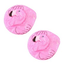 2Pcs Pink Flamingo Inflatable Drink Holder Swimming Pool Bath Kid/Girl Toy A