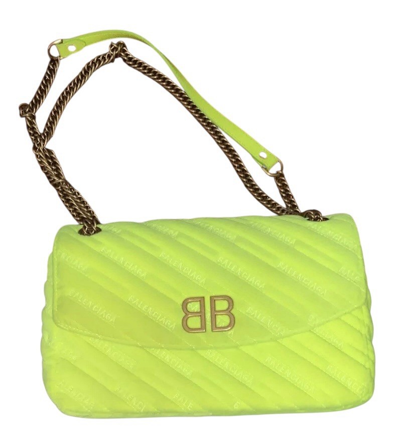 Balenciaga BB Logo Neon Bag | eBay