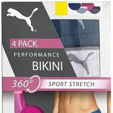 NWT - Pack of 4 Puma Women's Sport Bikini Briefs - Size Small