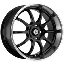 Konig Lightning 17x7 5x1005x4.5 40mm Gloss Black Wheel Rim 17 Inch