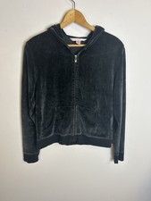 Vintage Victoria Secret PINK Women Hoodie Sweatshirt Sz S Y2K Full Zip Velvet