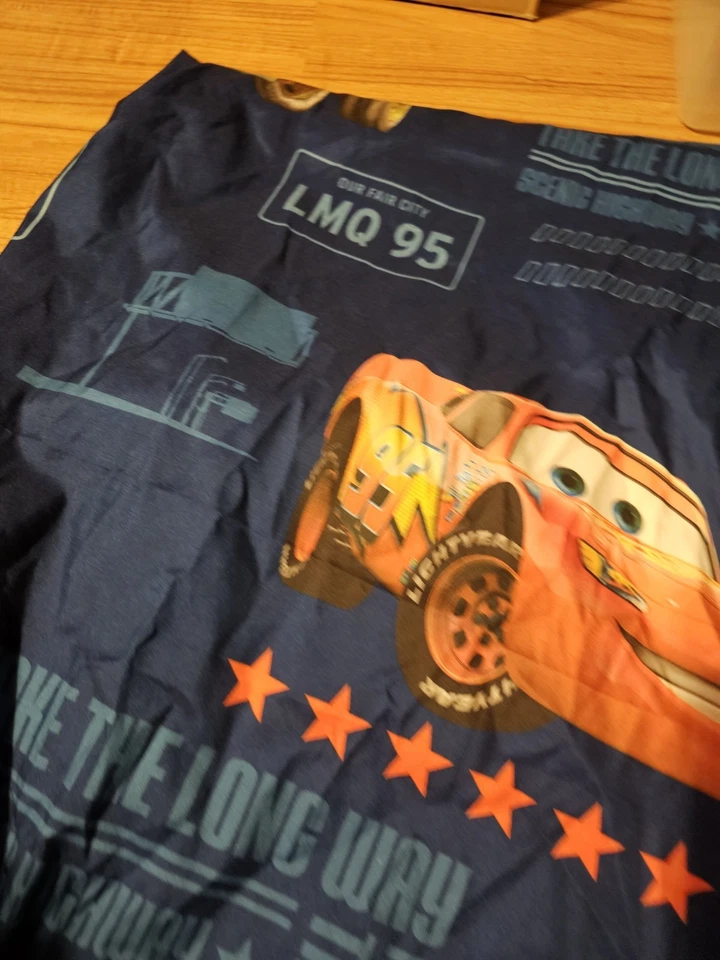 Cortina de chuveiro Disney Pixar carros com ganchos pano relâmpago McQueen banheiro - Imagem 2 de 3