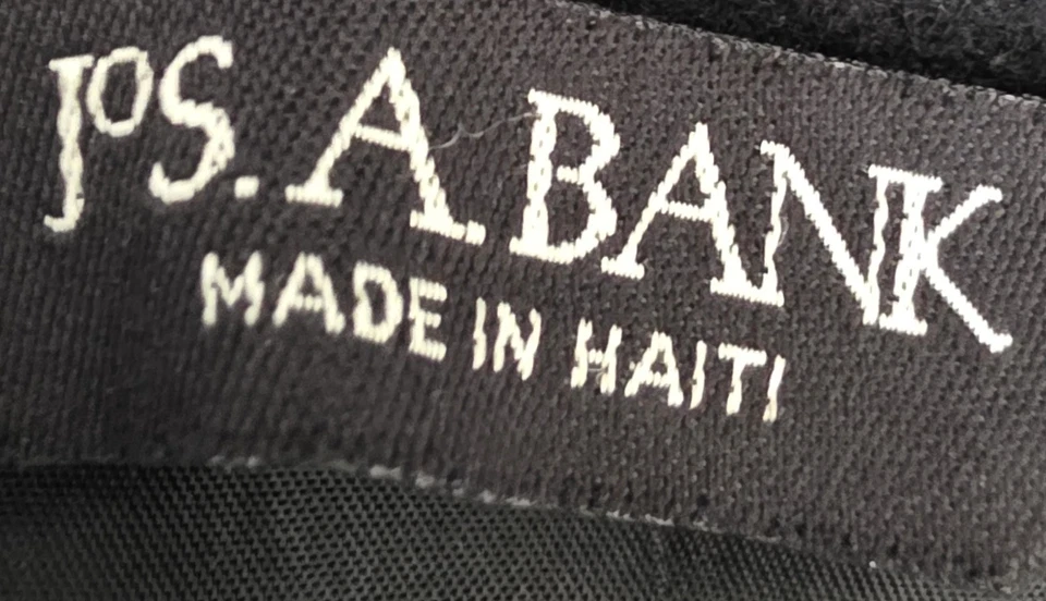 Jos A Bank Mens Jacket Coat Size 44L Long Sleeve Slit Wool Pockets Trench - Image 2 of 4