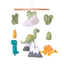 Vlokup Dinosaur Baby Crib Mobile - Neutral Dino Nursery Decor