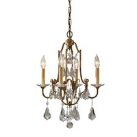 LüSter Candela 14 Bronze Antik KüRzbar 4Xe14 Ø41Cm Lampe Wohnzimmer Esszimmer