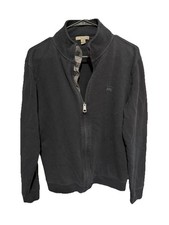 Burberry Brit Men's Full Zip Sweater Black Small Free Shipping