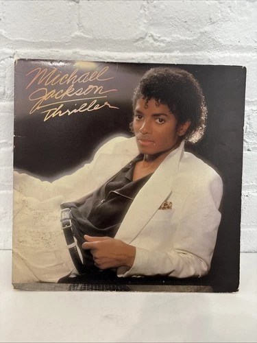 Thriller by Michael Jackson Epic Records 1982 Vinyl Record Album Fair Condition