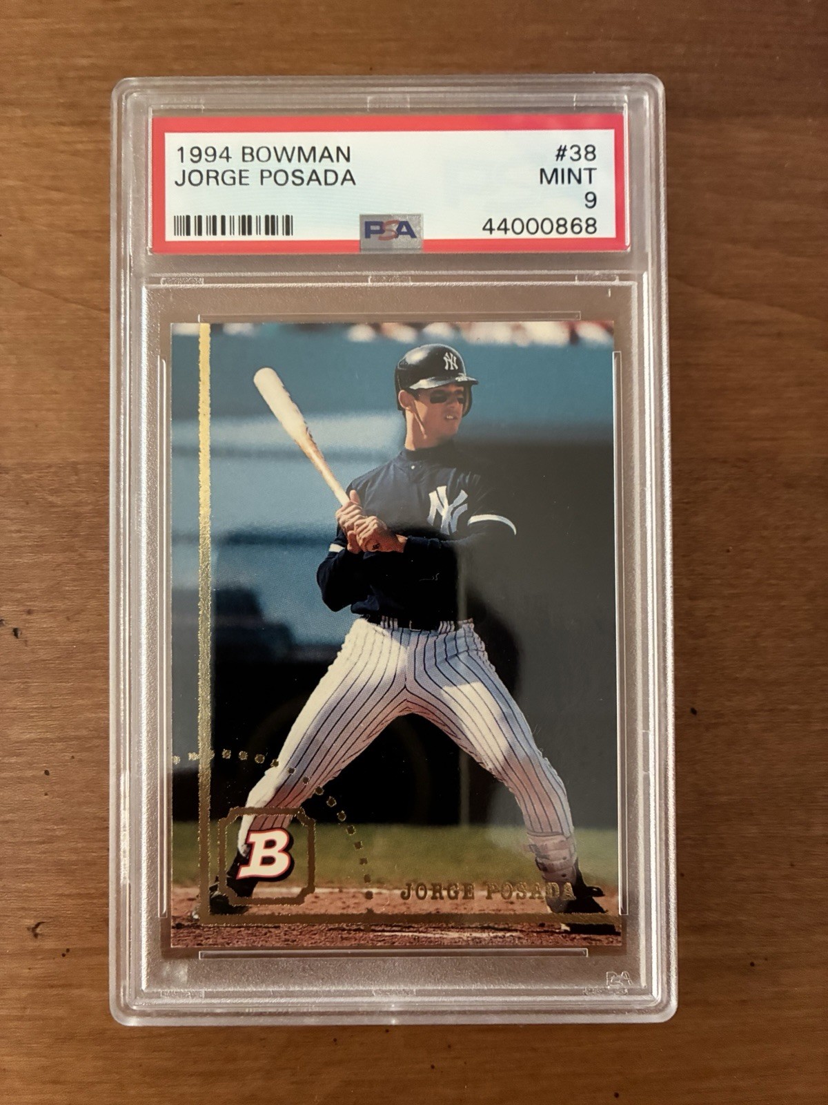 MINT 1994 BOWMAN JORGE POSADA ROOKIE PSA 9 #38 NEW YORK YANKEES FUTURE HOF 4XWS