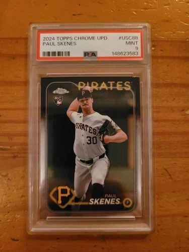2024 Topps Chrome Update #USC88 Paul Skenes Rookie Card PSA 9 Mint RC Pirates