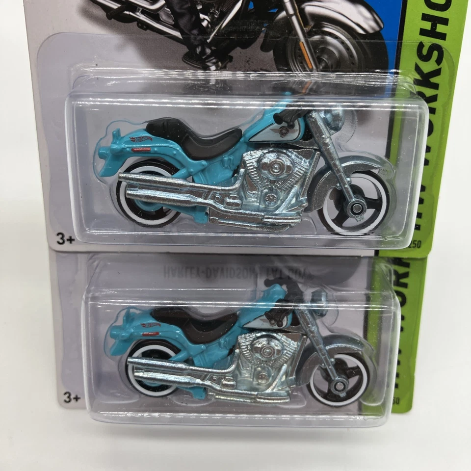 Hot Wheels Harley-Davidson Fat Boy 209 (lote de 2) Foto 3 de 3