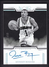 2024-25 MUGGSY BOGUES 09/99 AUTO PANINI NOIR AUTOGRAPHS