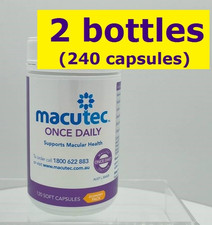 Macutec Once Daily x2 240 capsules Protection for eyes Supports Macula Health