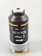 Nikon E Plan 10x 0.25 CFI Infinity Microscope Objective Eclipse E & i Series
