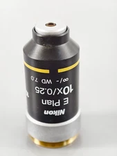 Nikon E Plan 10x 0.25 CFI Infinity Microscope Objective Eclipse E & i Series