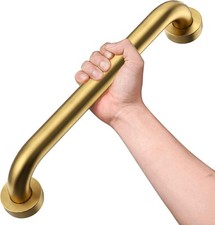 Shower Grab Bar,16 Inch Anti Slip Brushed Gold Stainless Steel Grab Bars