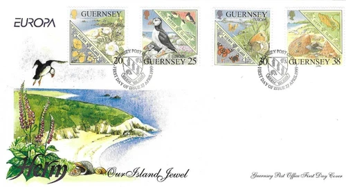 Guernsey Comm/FDC - Europa - Our Island Jewel- Guernsey -  1999  (GUE228)