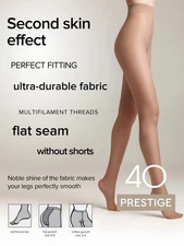 Conte Tights Prestige 40 Den Classic Silky Effect Sheer-to-Waist Women Pantyhose