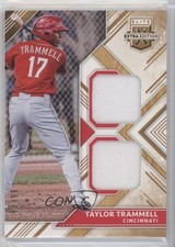 2018 Panini Elite Extra Edition Dual Materials Gold 83/99 Taylor Trammell hg6