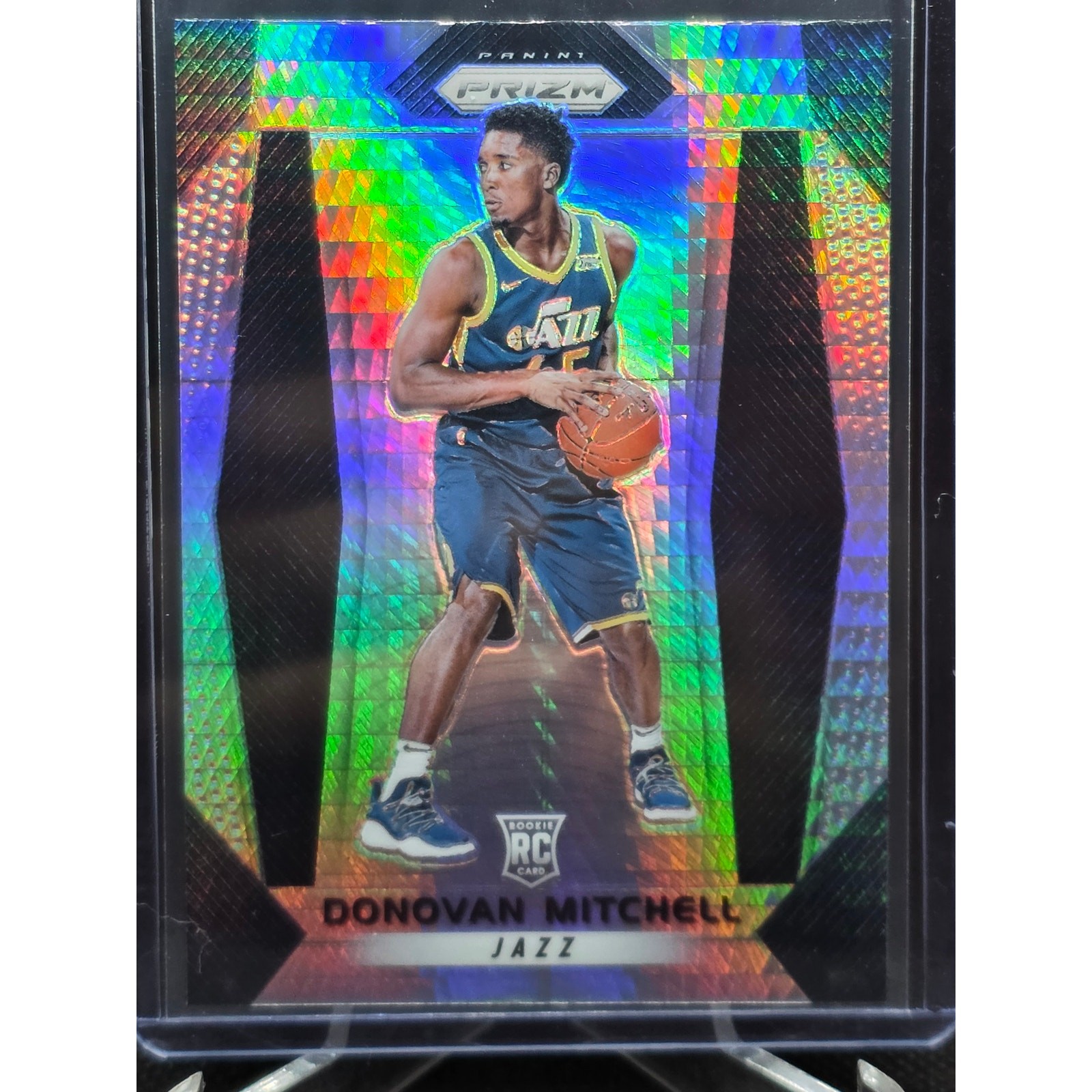 2017-18 Panini Prizm DONOVAN MITCHELL RC Silver Hyper Variation Rookie JAZZ