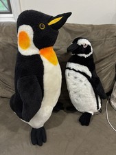 Melissa Doug Giant Penguin Plush Monterey Bay Aquarium Penguin Lot of 2