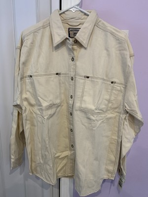 Vtg Lee Authentic Clothing Heavy Cotton Button Up Shirt Sz M Hong Kong NOS NWOT