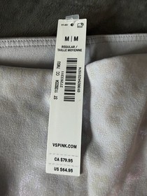 Victoria's Secret PINK Relay Flare Leggings Light Gray M High Rise Leopard Print