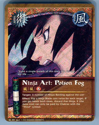 Naruto CCG Collectible Card Game Ninja Art: Poison Fog 201 Diamond