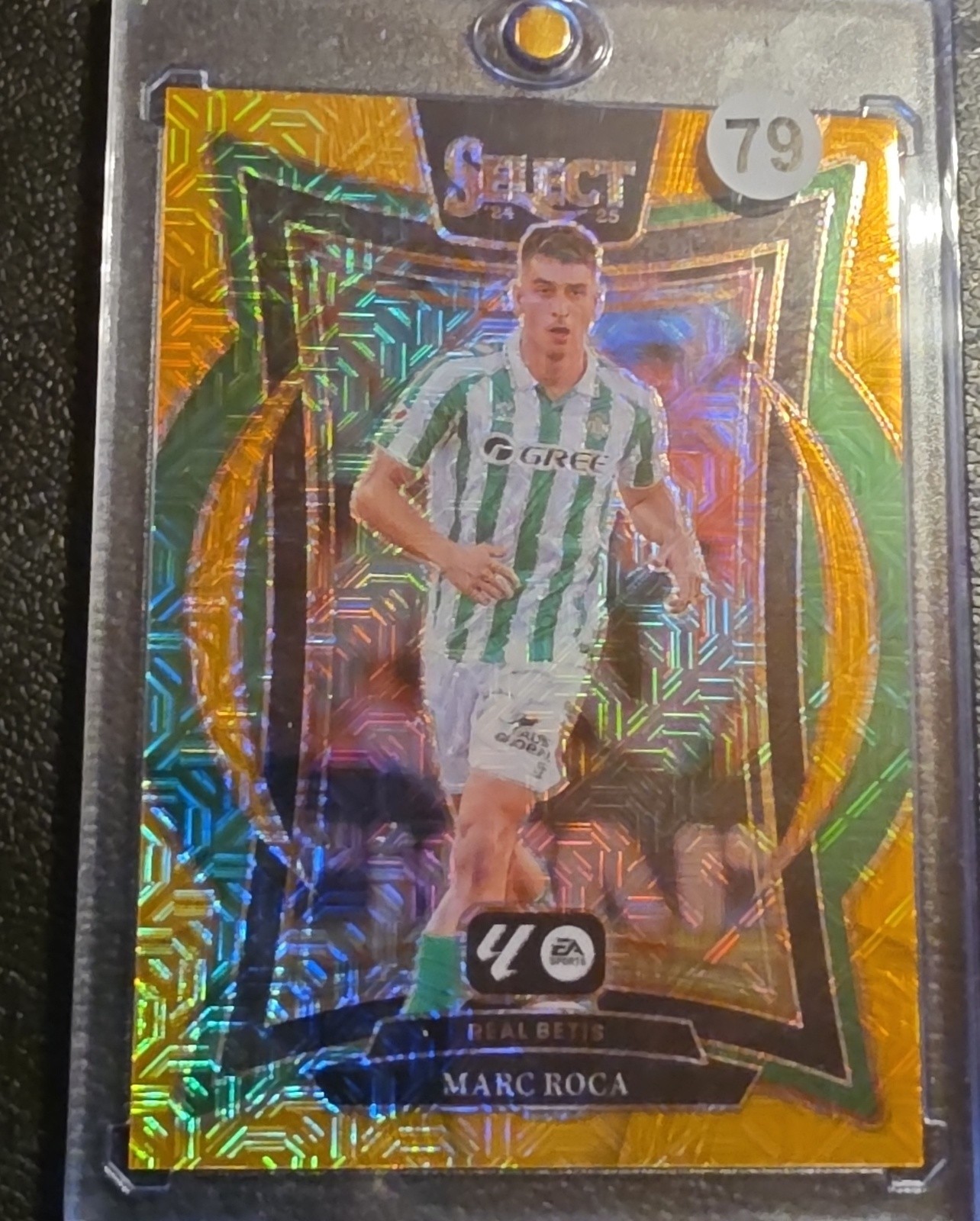 2024-25 Panini Select La Liga - Terrace Marc Roca #38 Gold Wave Prizm /10